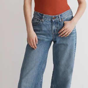 Madewell Low Rise Superwide leg jeans 28 NWT